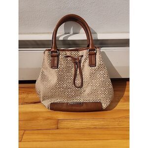 Relic by Fossil brown R Logo Beige bag handbag Light weight